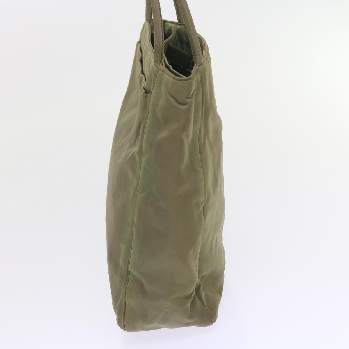 PRADA Shoulder Bag Nylon Khaki Auth yk9299