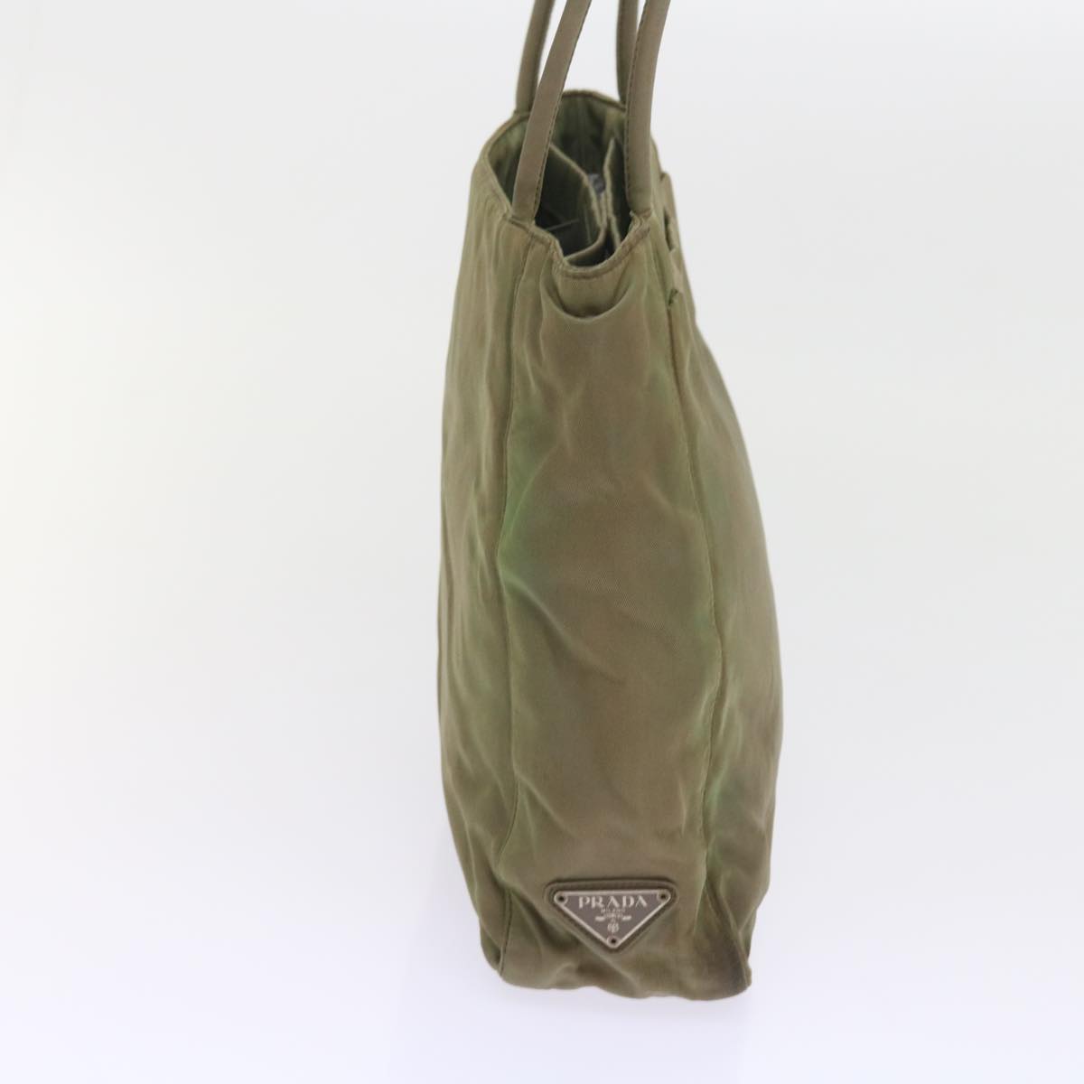 PRADA Shoulder Bag Nylon Khaki Auth yk9299