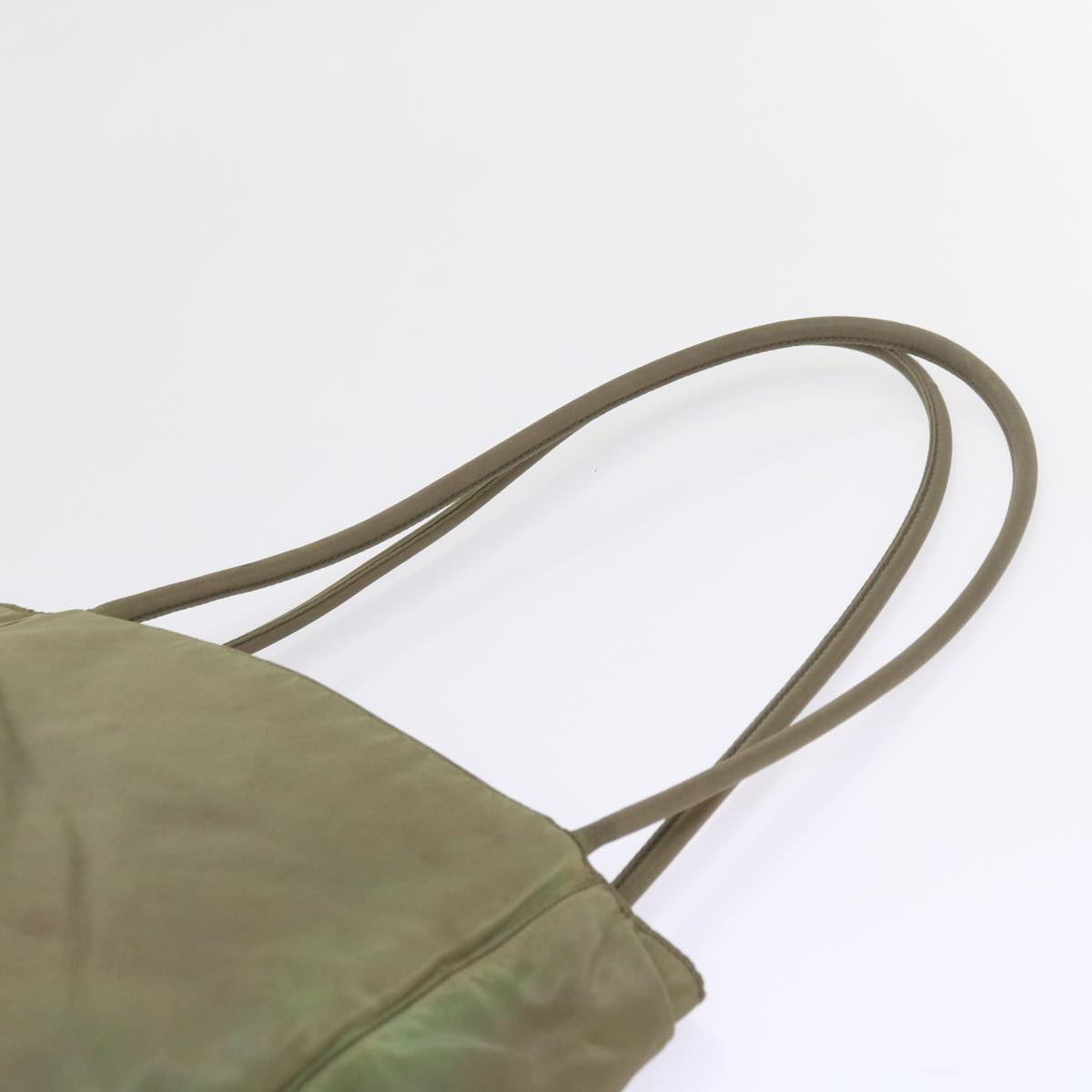 PRADA Shoulder Bag Nylon Khaki Auth yk9299