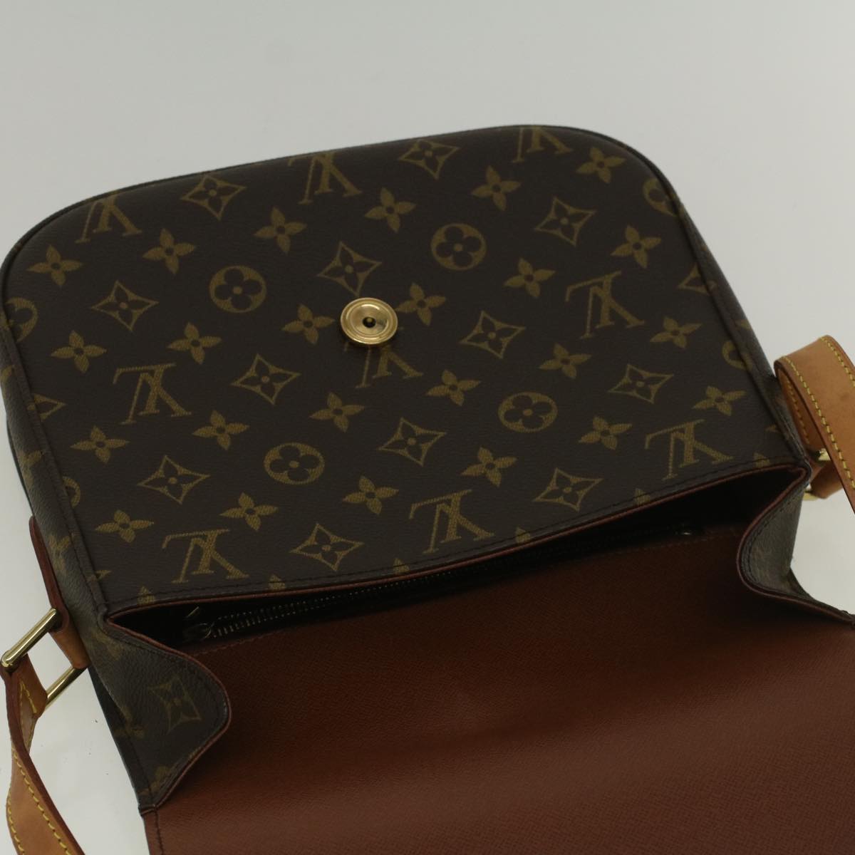 LOUIS VUITTON Monogram Saint Cloud GM Shoulder Bag M51242 LV Auth yk9351