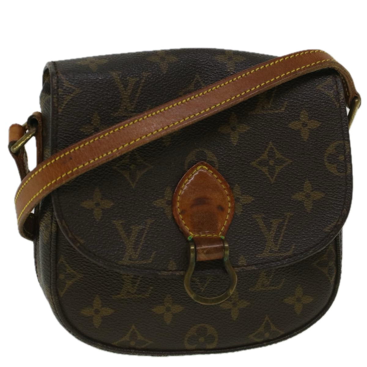 LOUIS VUITTON Monogram Saint Cloud MM Shoulder Bag M51243 LV Auth yk9353