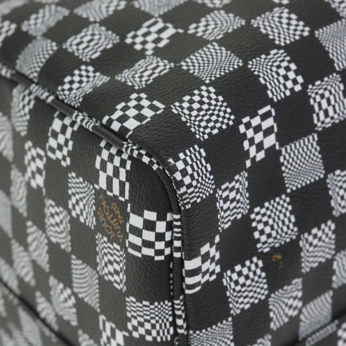 LOUIS VUITTON Damier Distorted Keepall Bandouliere 50 Boston N50028 Auth yk9432S