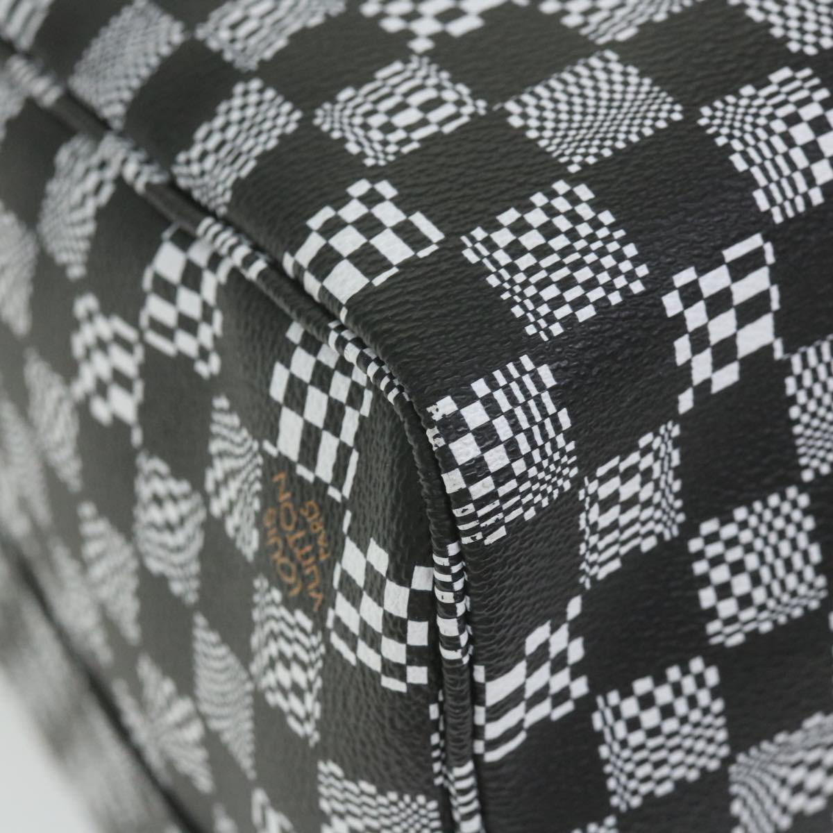 LOUIS VUITTON Damier Distorted Keepall Bandouliere 50 Boston N50028 Auth yk9432S