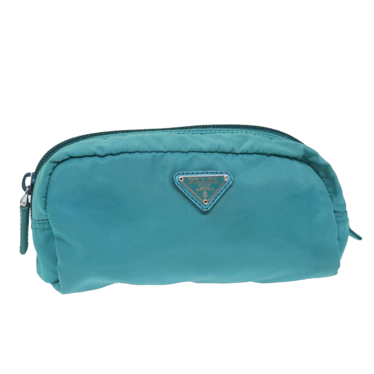 PRADA Pouch Nylon Blue Auth yk9448