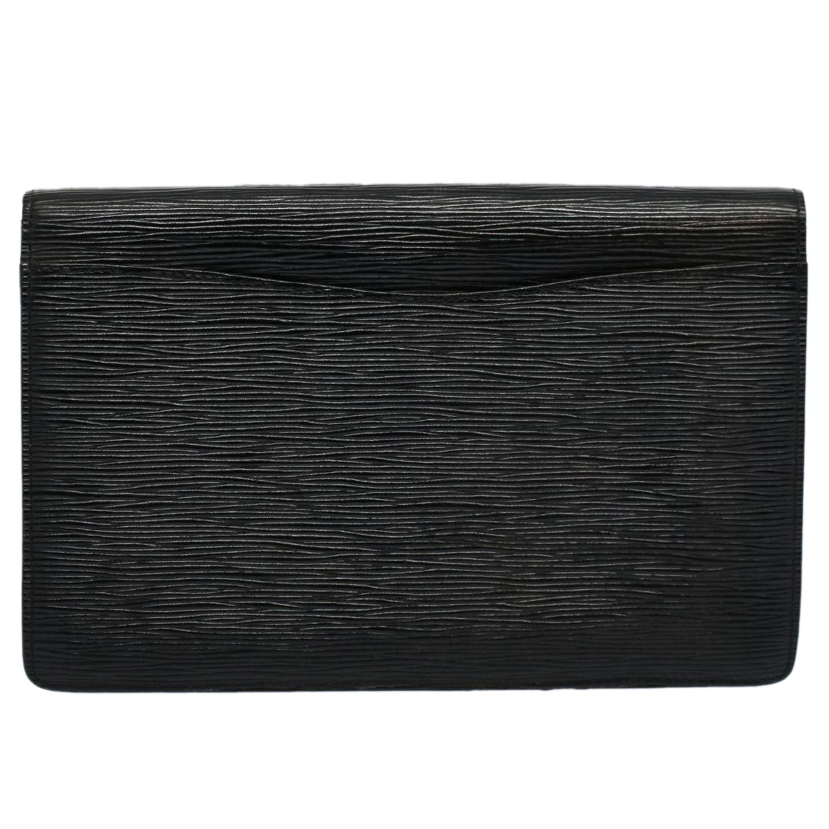 LOUIS VUITTON Epi Montaigne 27 Clutch Bag Black M52652 LV Auth yk9459