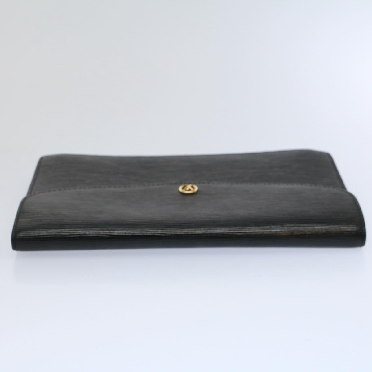 LOUIS VUITTON Epi Montaigne 27 Clutch Bag Black M52652 LV Auth yk9459