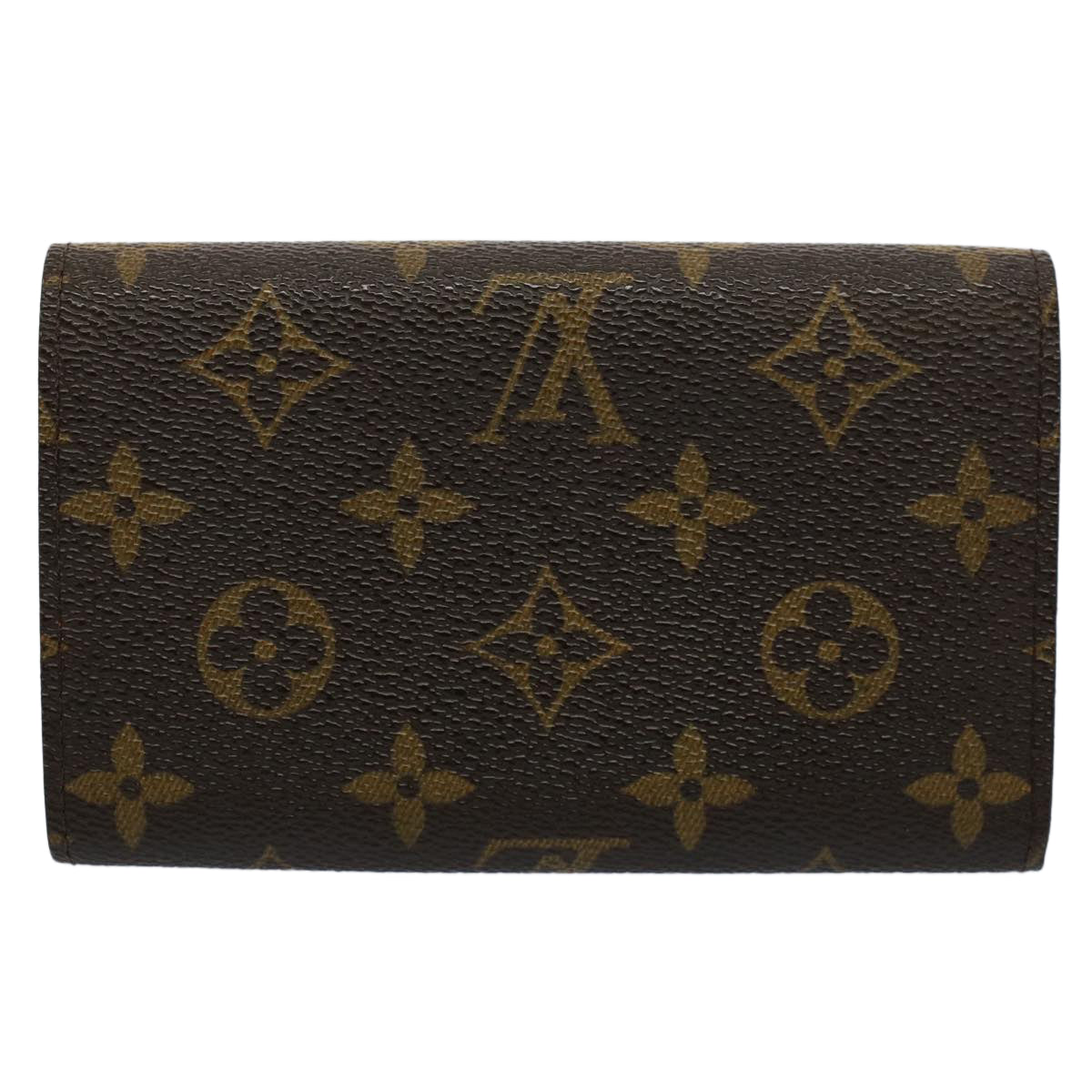 LOUIS VUITTON Monogram Porte Monnaie Billets Tresor Wallet M61730 LV Auth yk9479