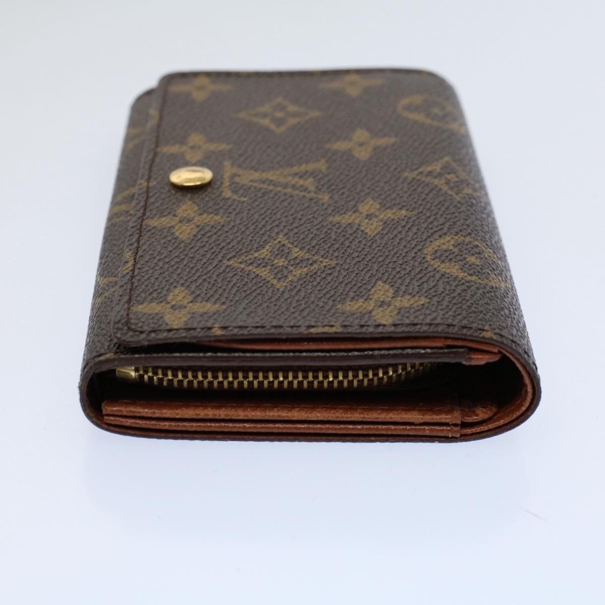 LOUIS VUITTON Monogram Porte Monnaie Billets Tresor Wallet M61730 LV Auth yk9479