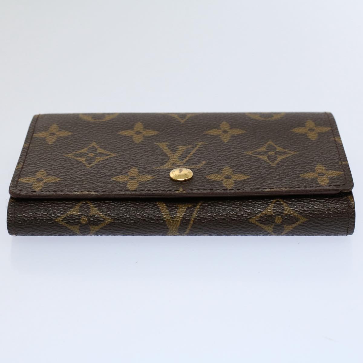 LOUIS VUITTON Monogram Porte Monnaie Billets Tresor Wallet M61730 LV Auth yk9479