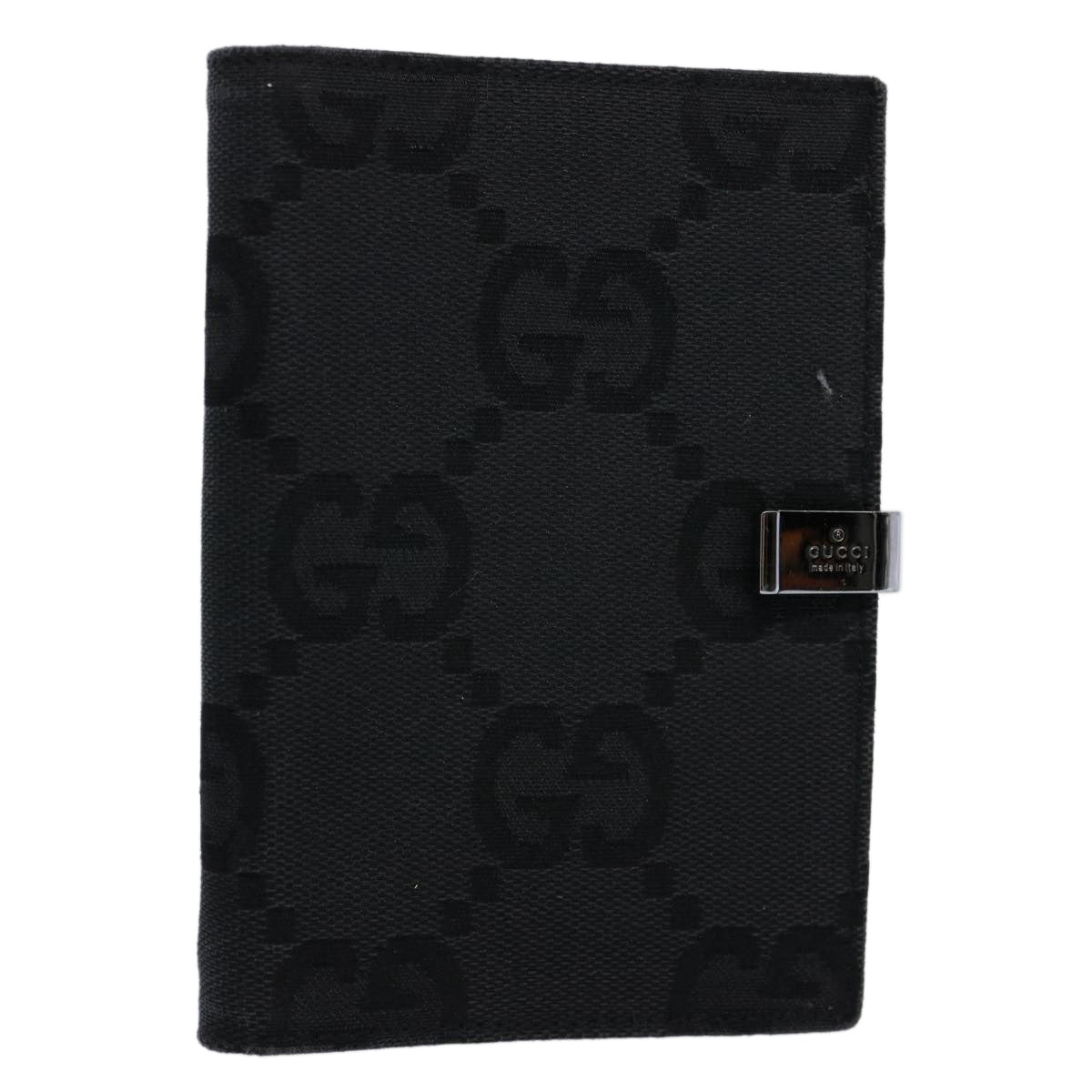 GUCCI GG Canvas Day Planner Cover Black 031 1408 0928 Auth yk9521