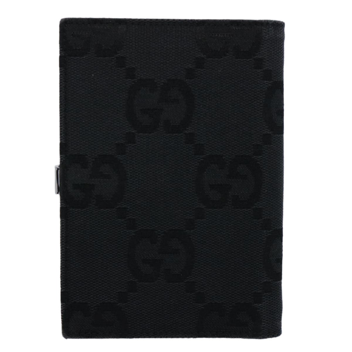 GUCCI GG Canvas Day Planner Cover Black 031 1408 0928 Auth yk9521