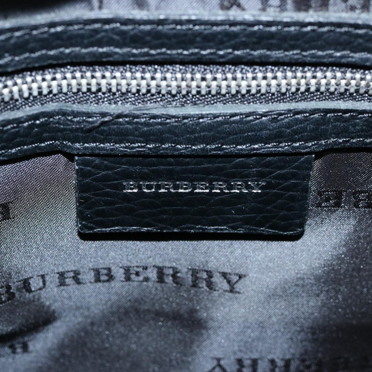 BURBERRY Nova Check Shoulder Bag Nylon Black Auth yk9574