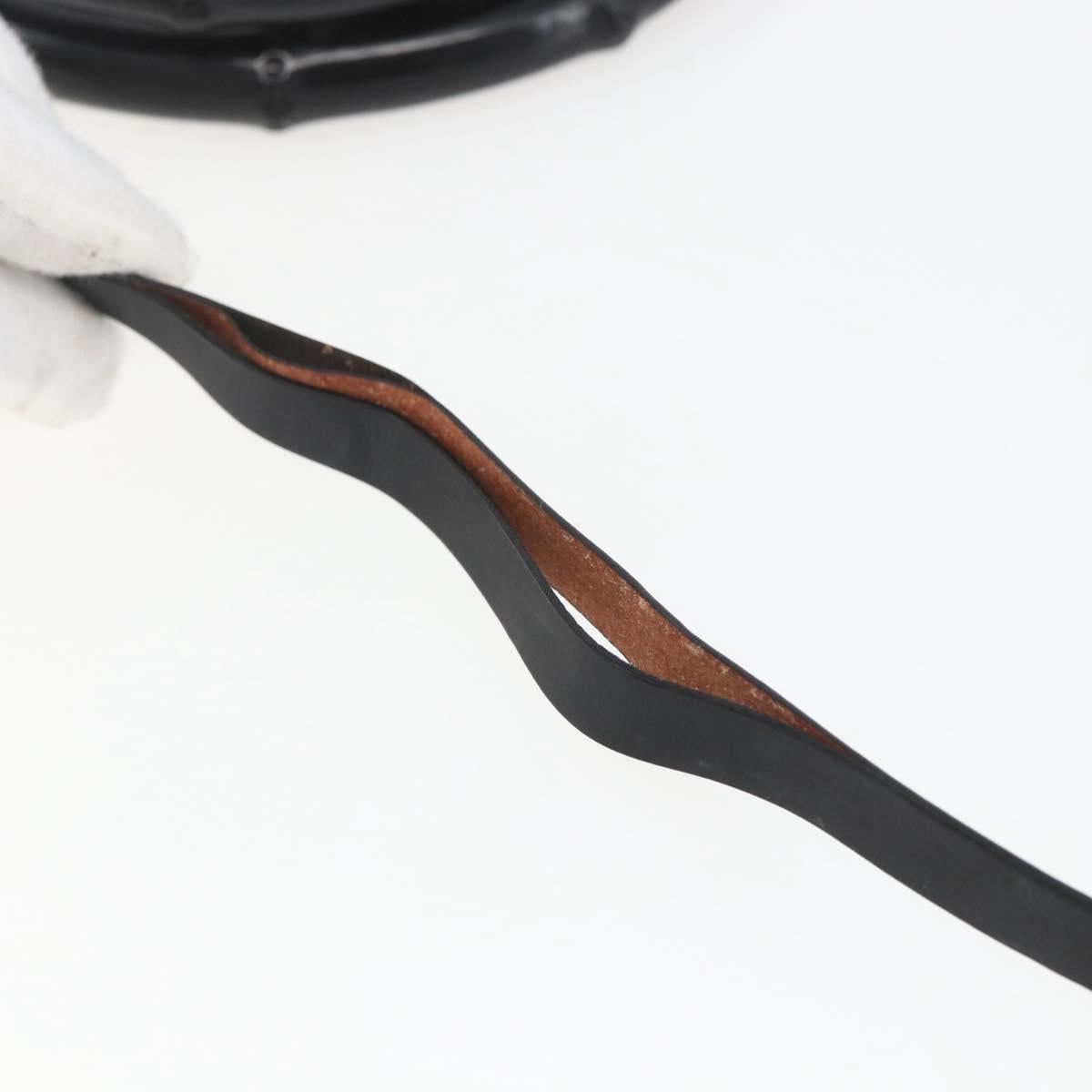 GUCCI GG Canvas Bamboo Hand Bag Black 002 1016 Auth yk9603