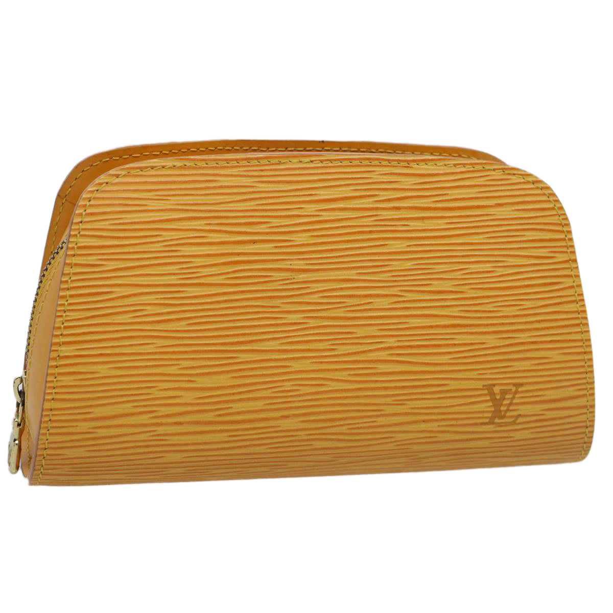 LOUIS VUITTON Epi Dauphine PM Pouch Yellow M48449 LV Auth yk9663