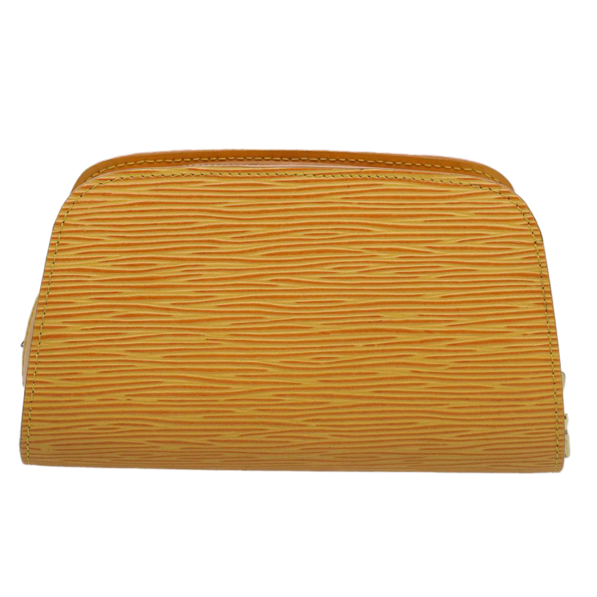 LOUIS VUITTON Epi Dauphine PM Pouch Yellow M48449 LV Auth yk9663