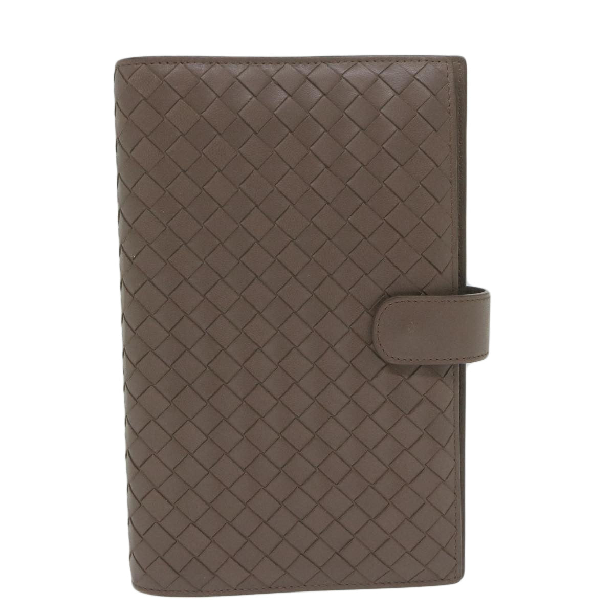 BOTTEGAVENETA INTRECCIATO Day Planner Cover Leather Outlet Brown Auth yk9891