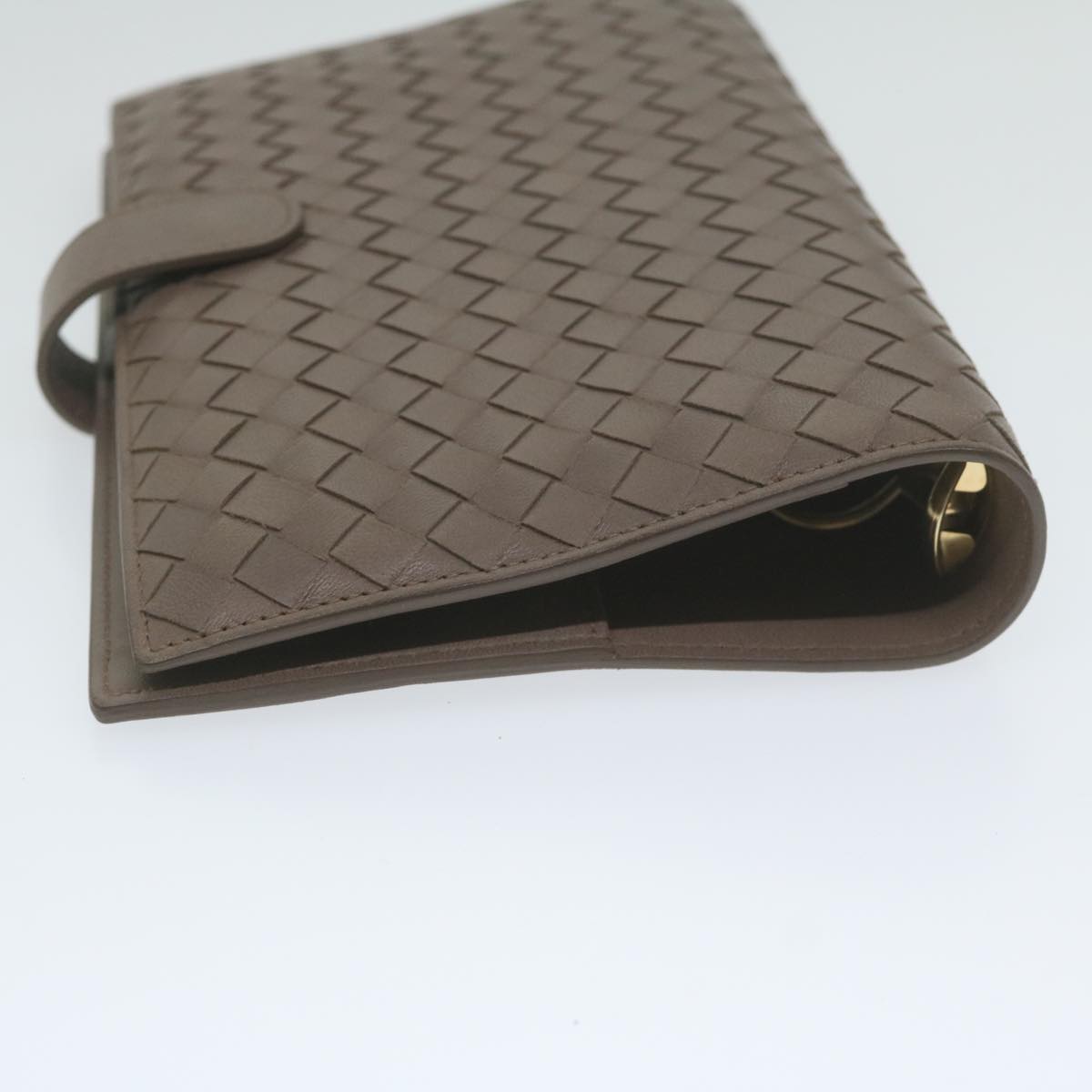 BOTTEGAVENETA INTRECCIATO Day Planner Cover Leather Outlet Brown Auth yk9891