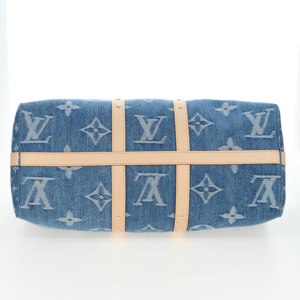 LOUIS VUITTON Monogram Denim Keepall Bandouliere 45 Bag M24315 LV Auth yk9898SM