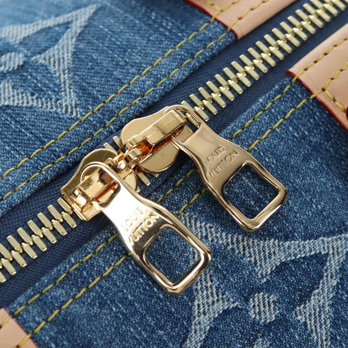 LOUIS VUITTON Monogram Denim Keepall Bandouliere 45 Bag M24315 LV Auth yk9898SM