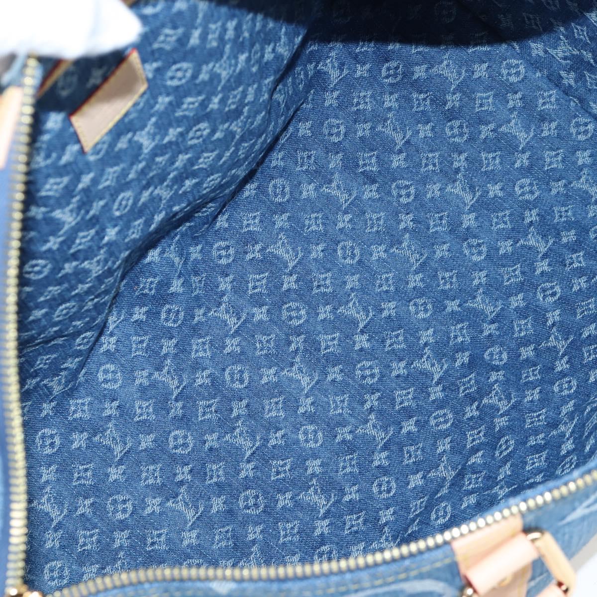 LOUIS VUITTON Monogram Denim Keepall Bandouliere 45 Bag M24315 LV Auth yk9898SM