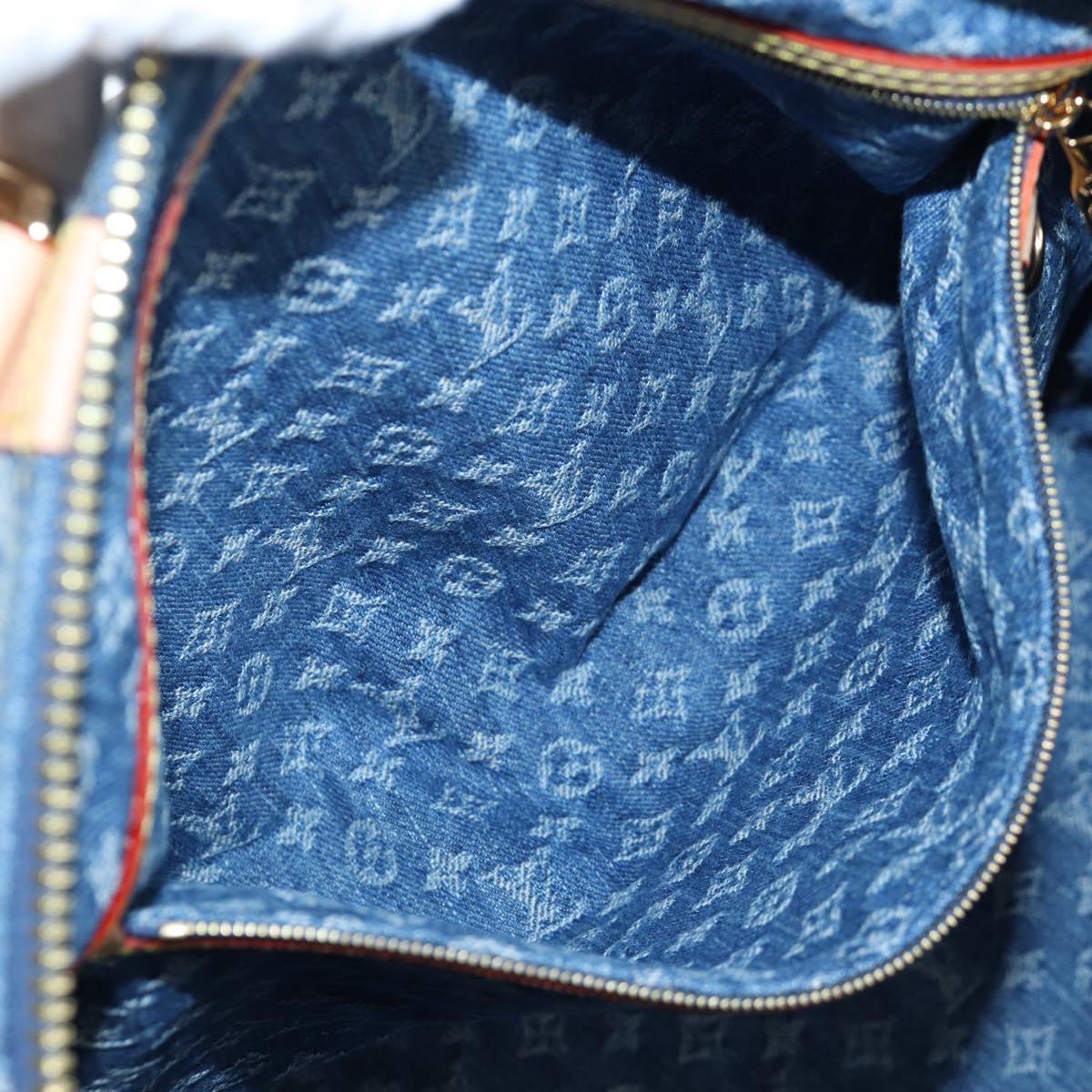 LOUIS VUITTON Monogram Denim Keepall Bandouliere 45 Bag M24315 LV Auth yk9898SM