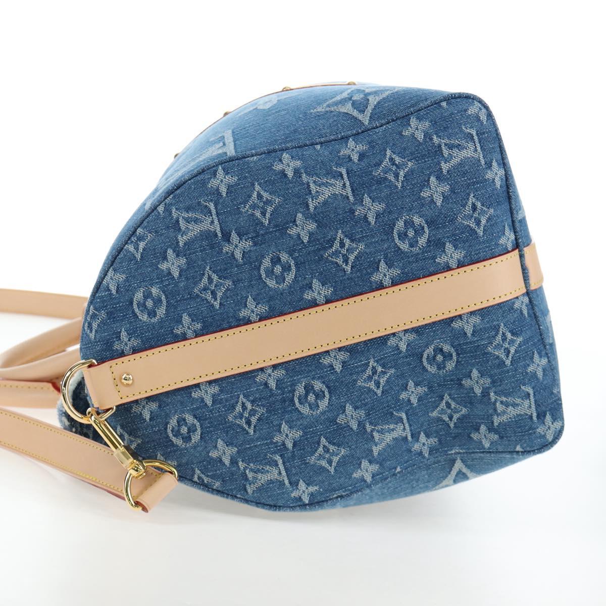 LOUIS VUITTON Monogram Denim Keepall Bandouliere 45 Bag M24315 LV Auth yk9898SM