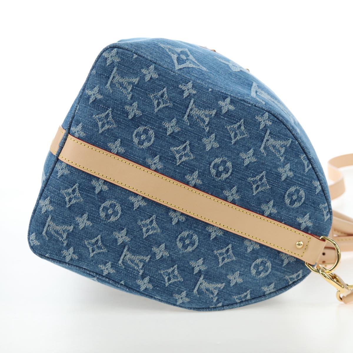 LOUIS VUITTON Monogram Denim Keepall Bandouliere 45 Bag M24315 LV Auth yk9898SM