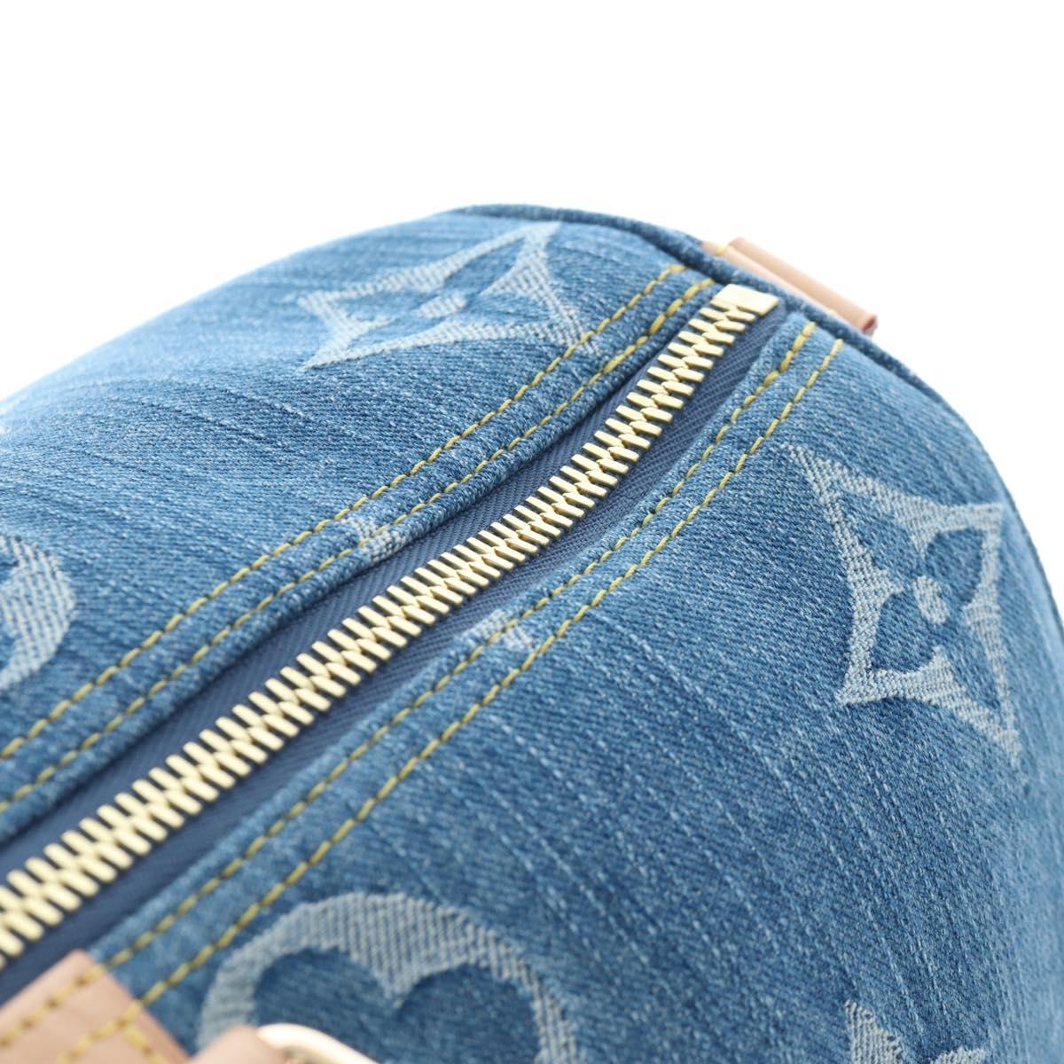 LOUIS VUITTON Monogram Denim Keepall Bandouliere 45 Bag M24315 LV Auth yk9898SM