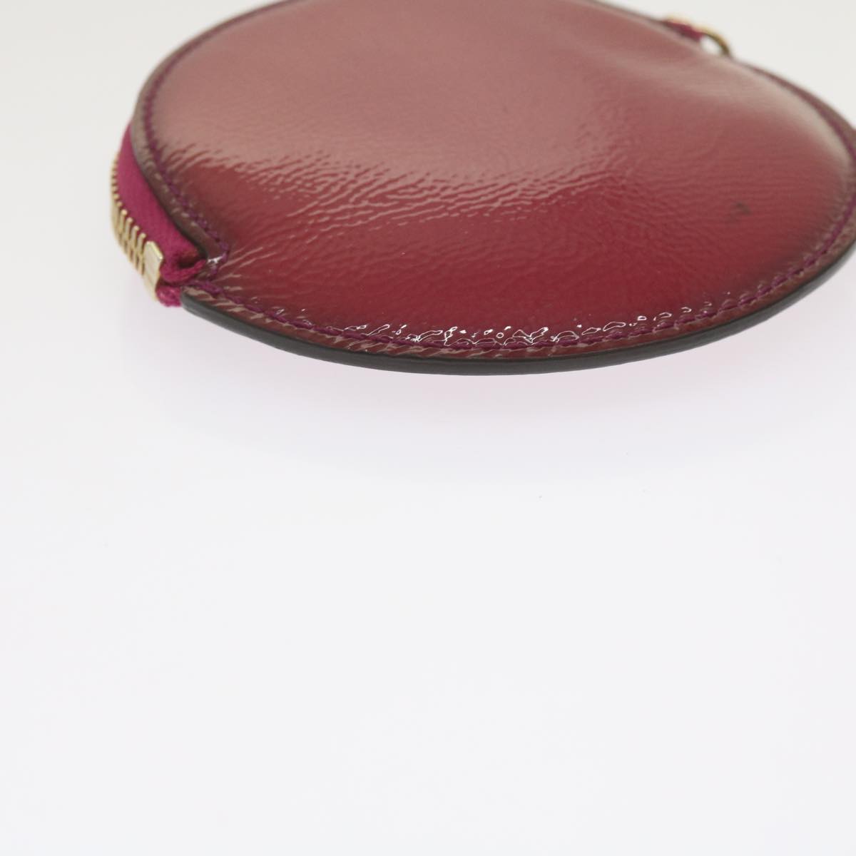 GUCCI Soho Coin Purse Patent leather Red 337946 Auth yk9952