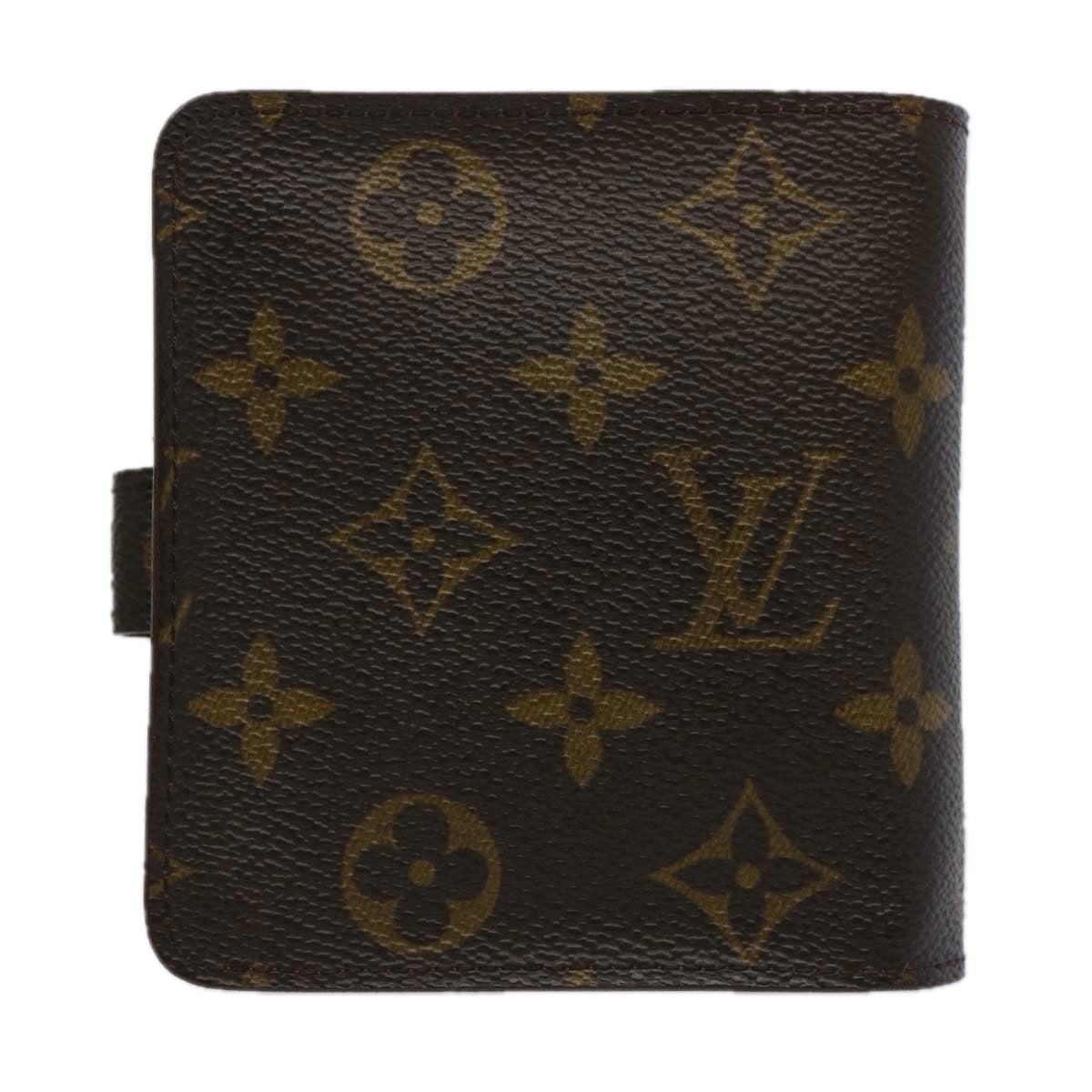 LOUIS VUITTON Monogram Compact Zip Wallet M61667 LV Auth yk9956