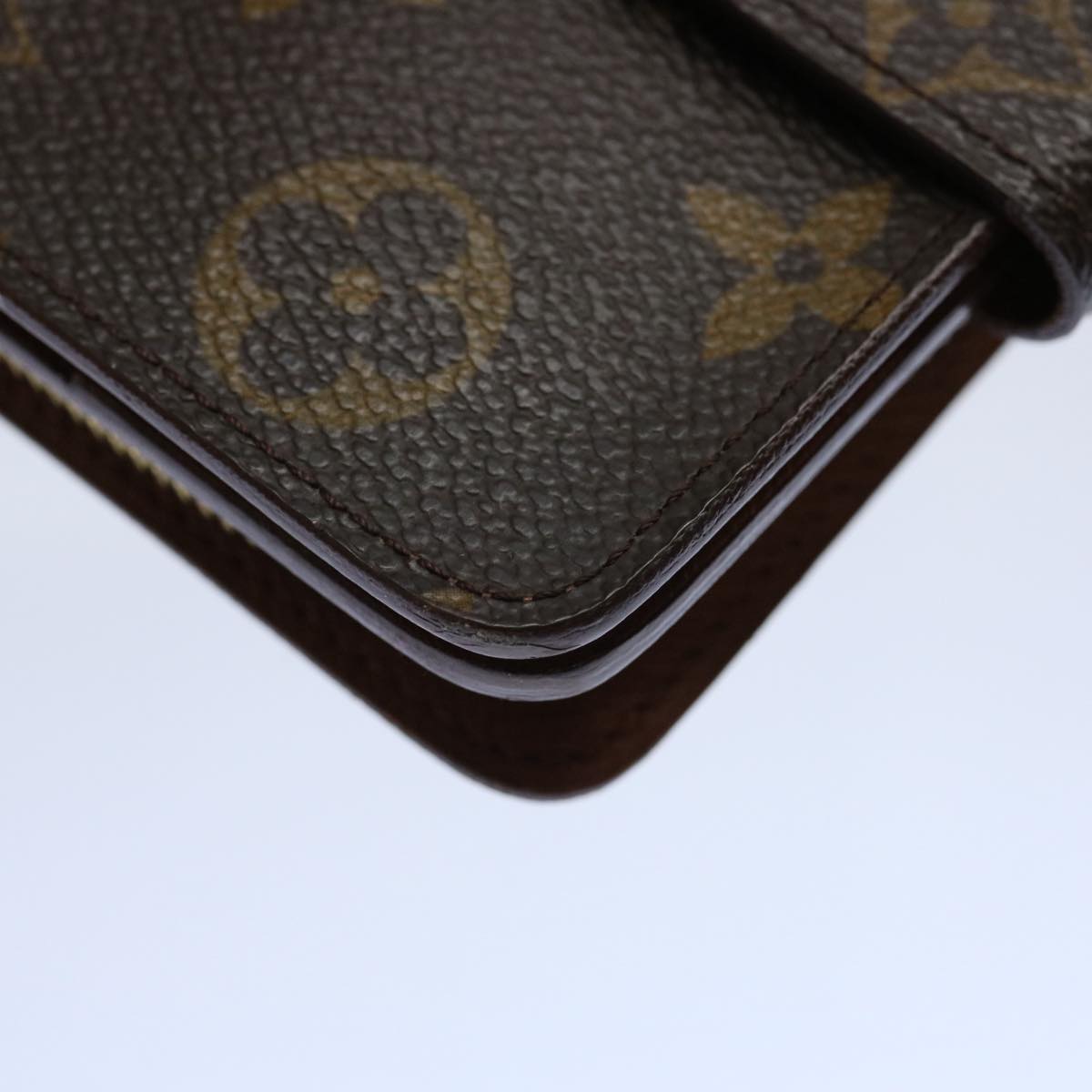 LOUIS VUITTON Monogram Compact Zip Wallet M61667 LV Auth yk9956