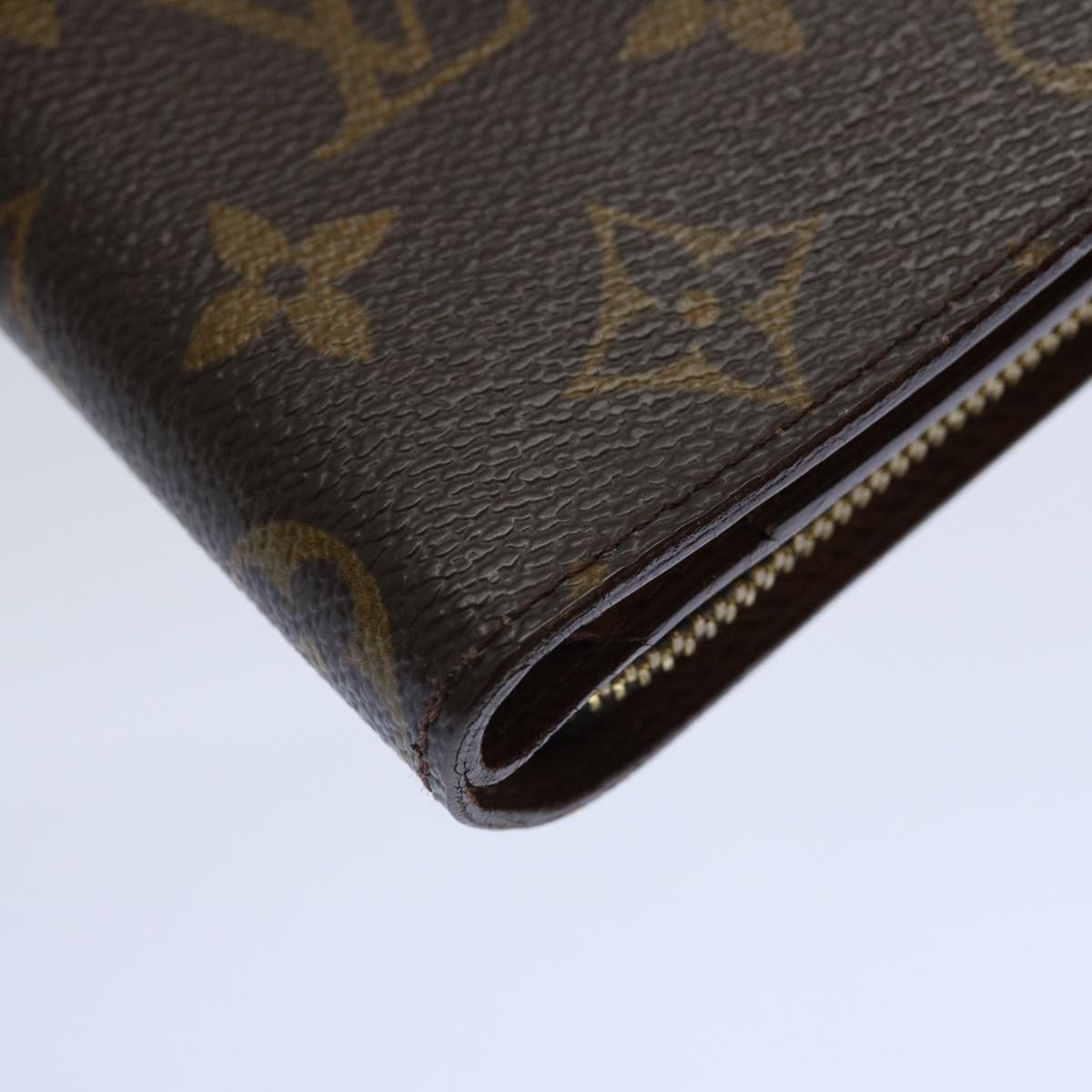 LOUIS VUITTON Monogram Compact Zip Wallet M61667 LV Auth yk9956