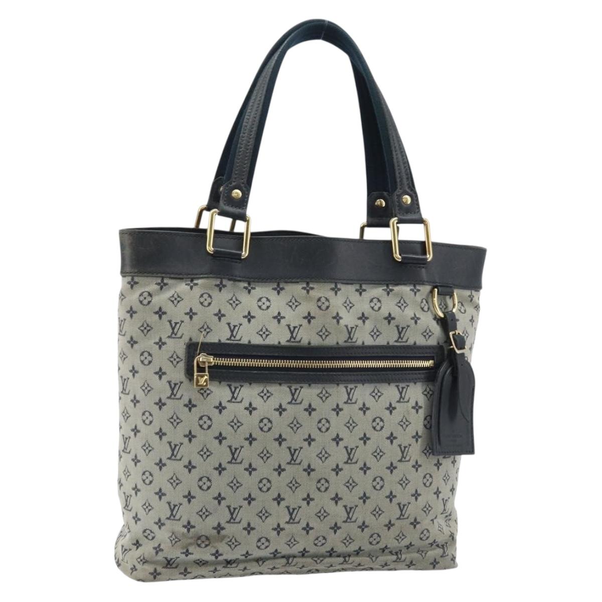 LOUIS VUITTON Monogram Mini Lucille GM Tote Bag TST Blue M92679 LV Auth YKZ022