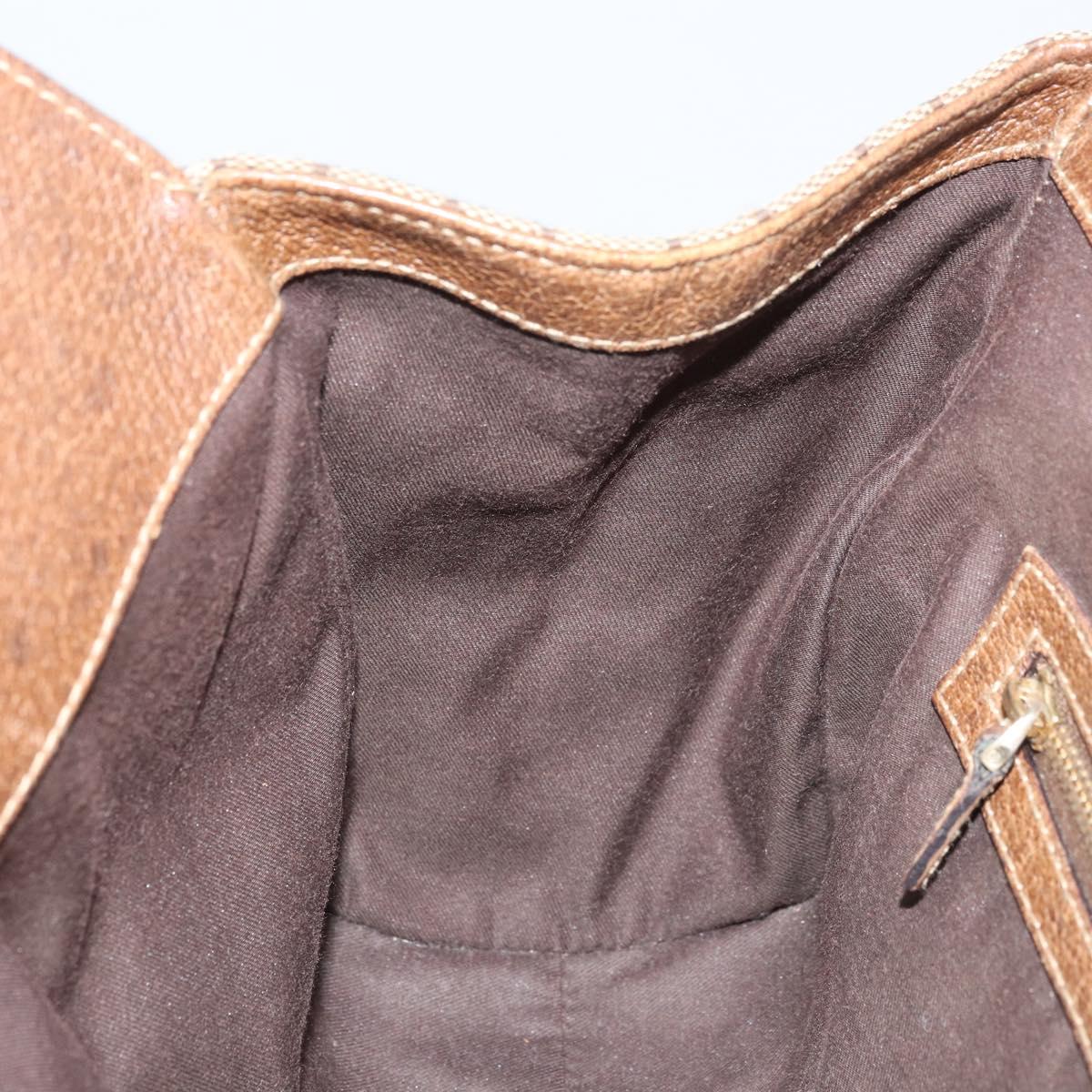 GUCCI GG Canvas Jackie Hand Bag Beige Gold 124407 Auth YKZ049