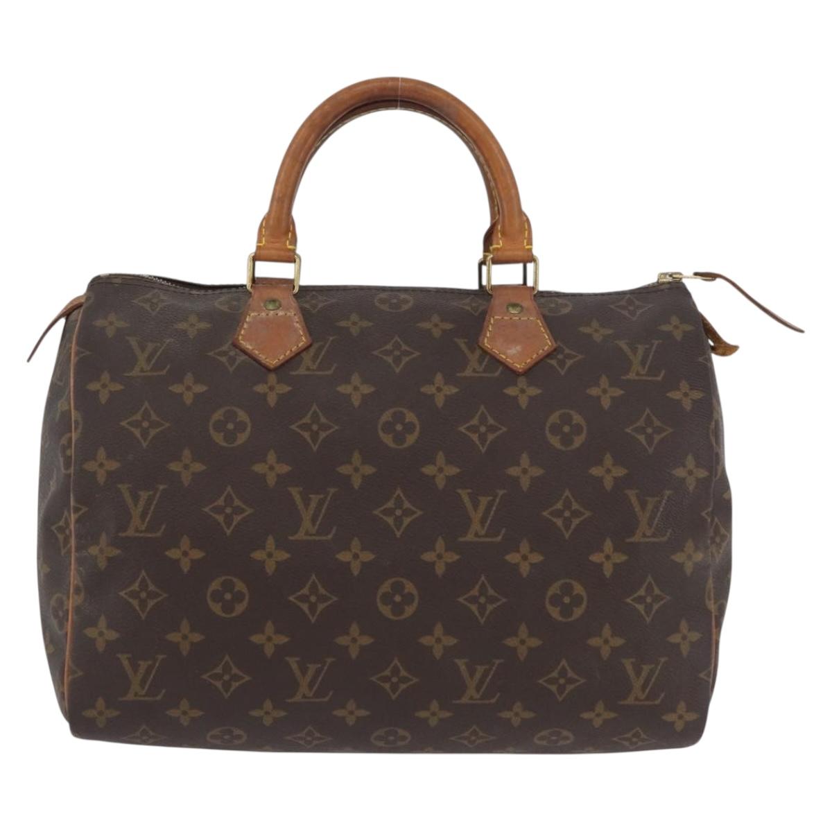 LOUIS VUITTON Monogram Speedy 30 Hand Bag M41526 LV Auth YKZ058