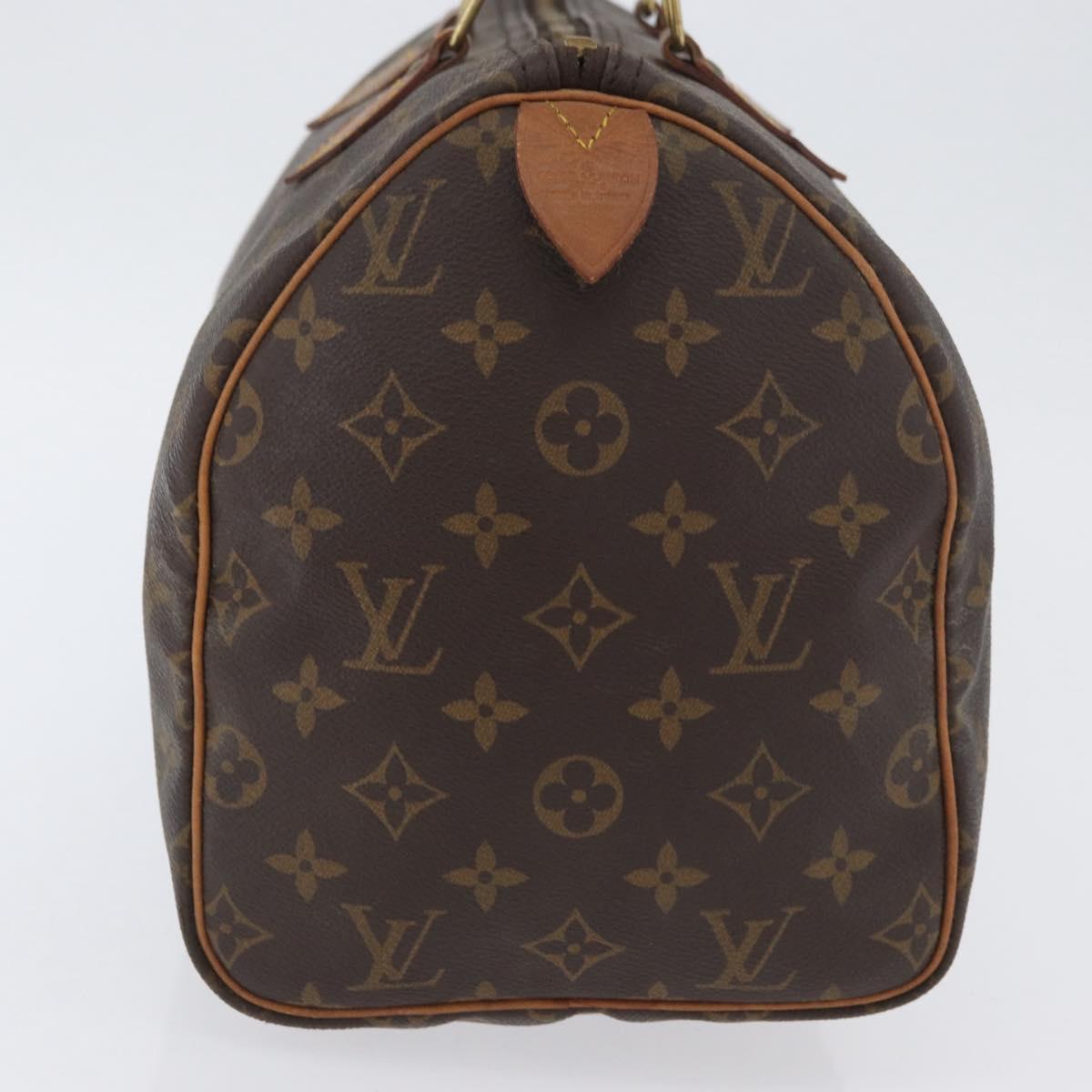 LOUIS VUITTON Monogram Speedy 30 Hand Bag M41526 LV Auth YKZ058