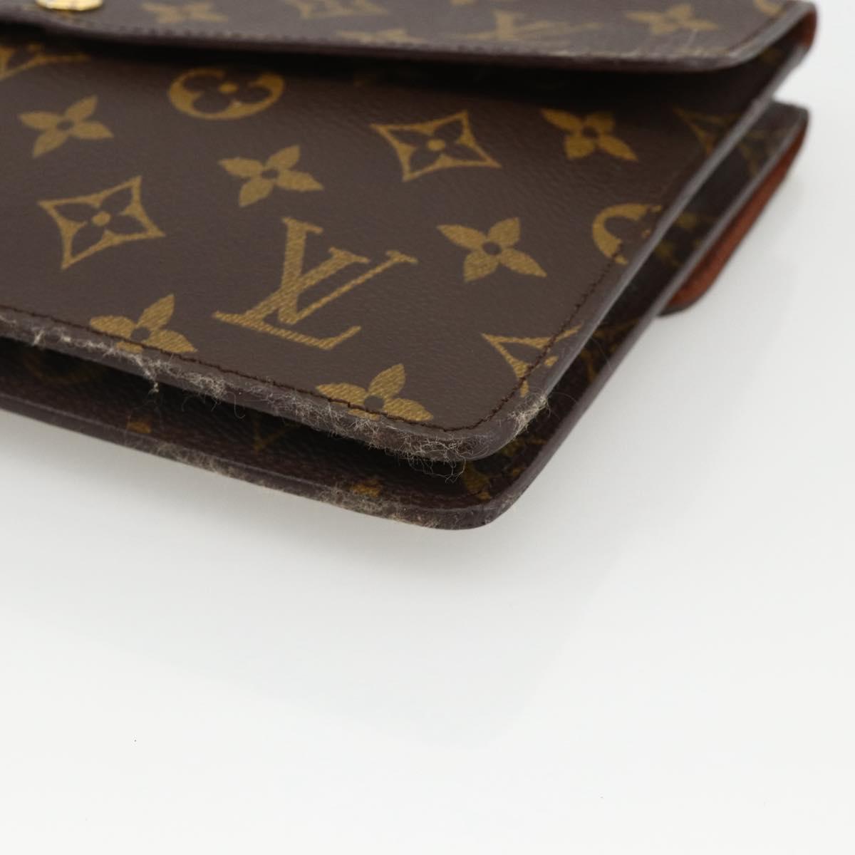 LOUIS VUITTON Monogram Double Rabat Shoulder Bag M51815 LV Auth YKZ1030