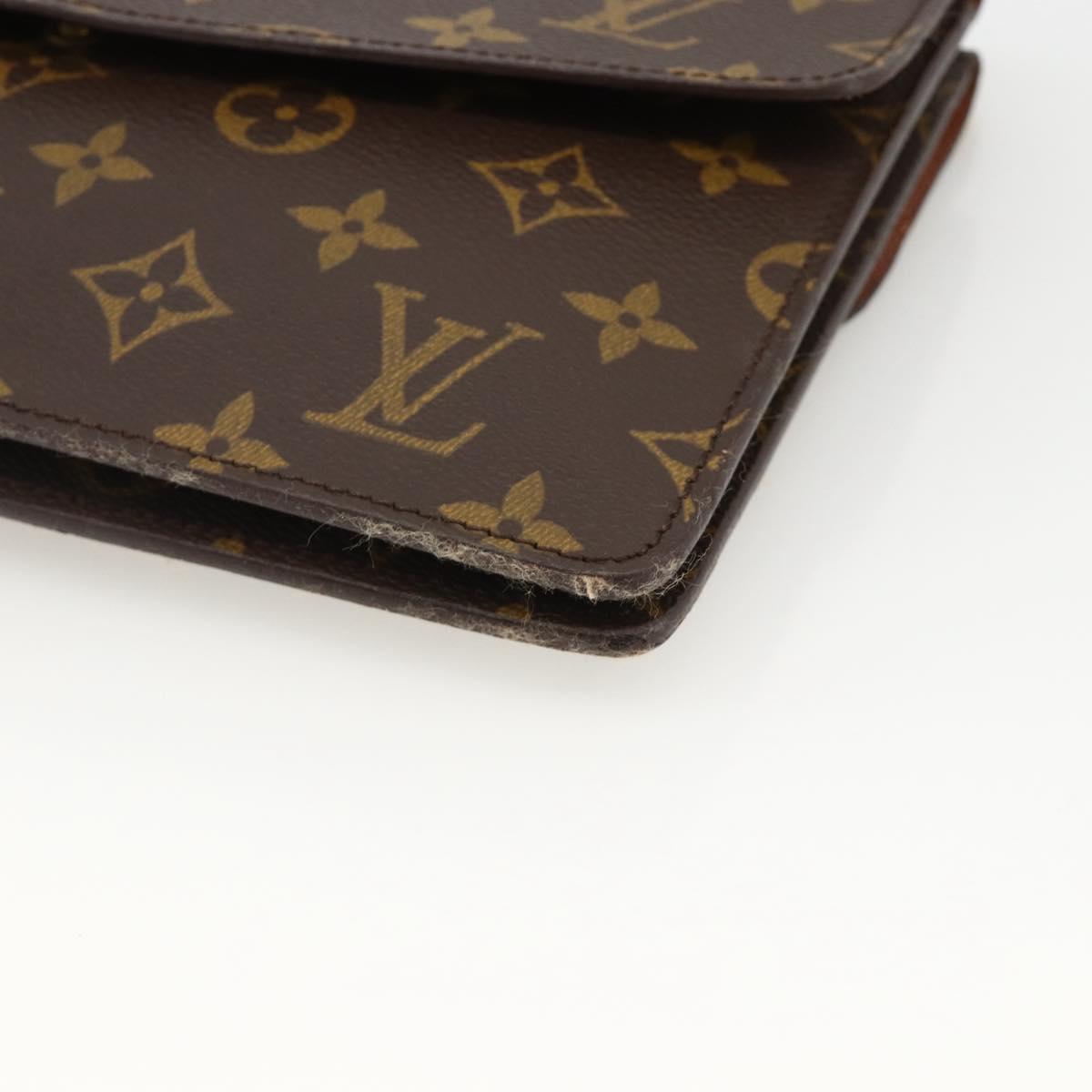 LOUIS VUITTON Monogram Double Rabat Shoulder Bag M51815 LV Auth YKZ1030
