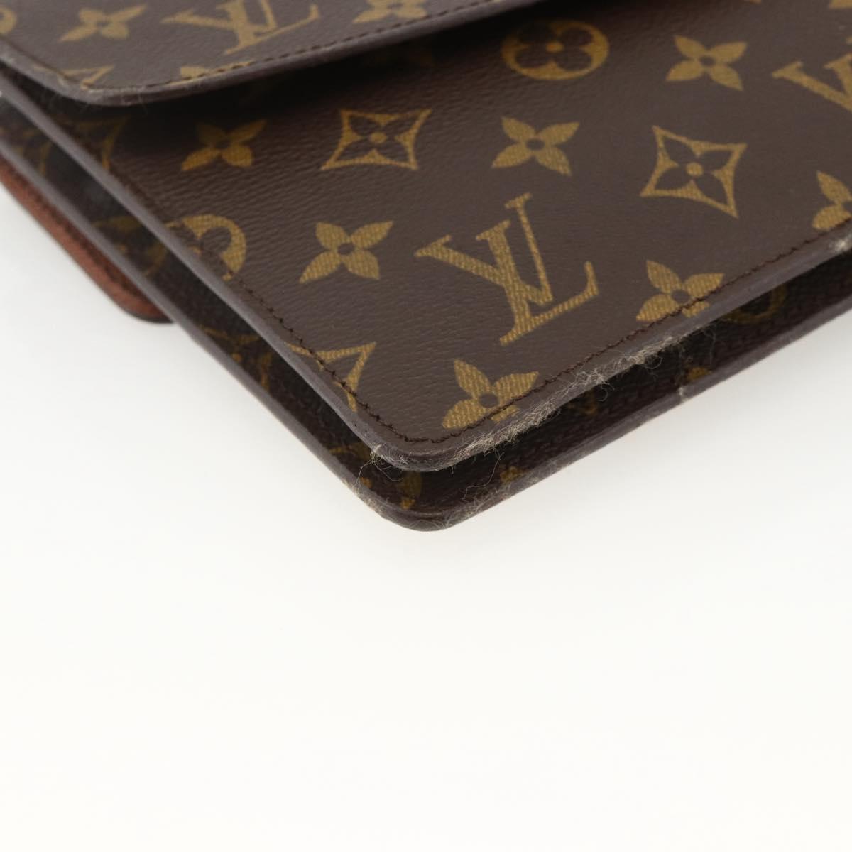 LOUIS VUITTON Monogram Double Rabat Shoulder Bag M51815 LV Auth YKZ1030