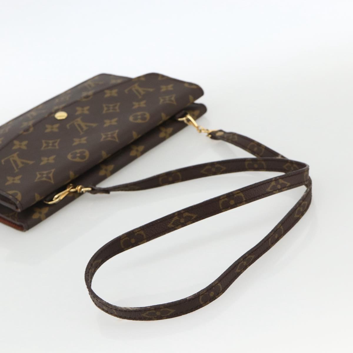 LOUIS VUITTON Monogram Double Rabat Shoulder Bag M51815 LV Auth YKZ1030