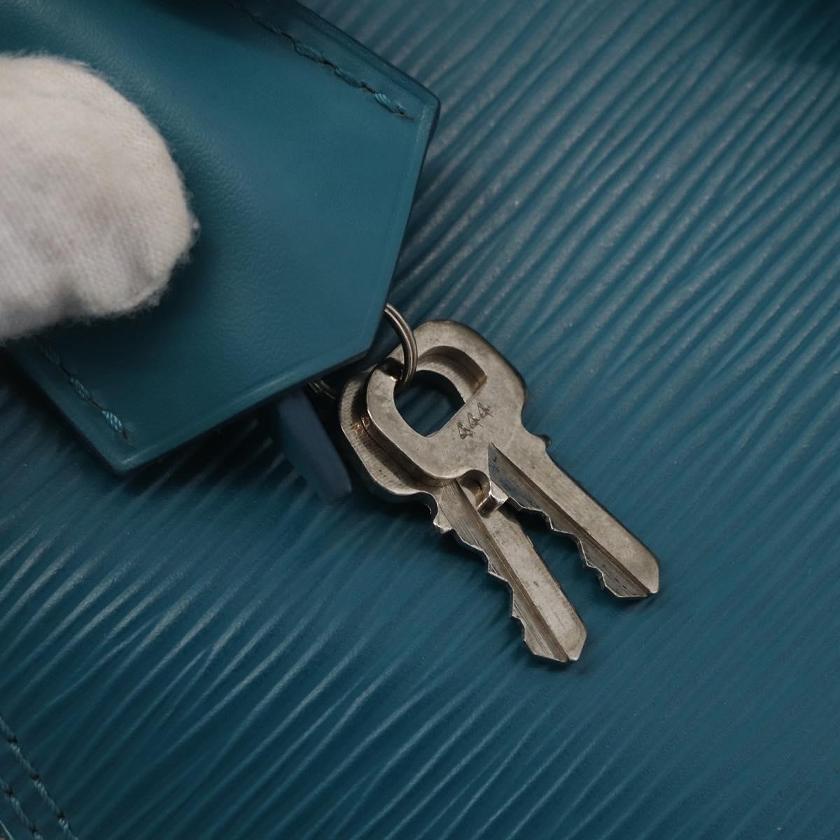 LOUIS VUITTON Epi Alma PM Hand Bag Cyan M40624 LV Auth YKZ1045V