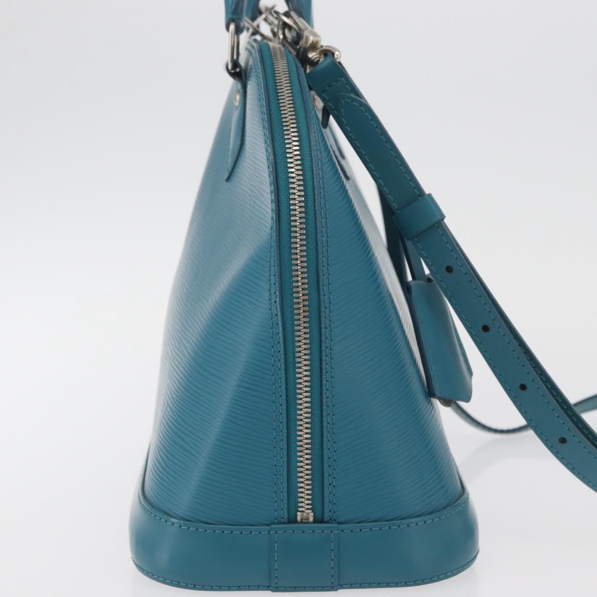 LOUIS VUITTON Epi Alma PM Hand Bag Cyan M40624 LV Auth YKZ1045V