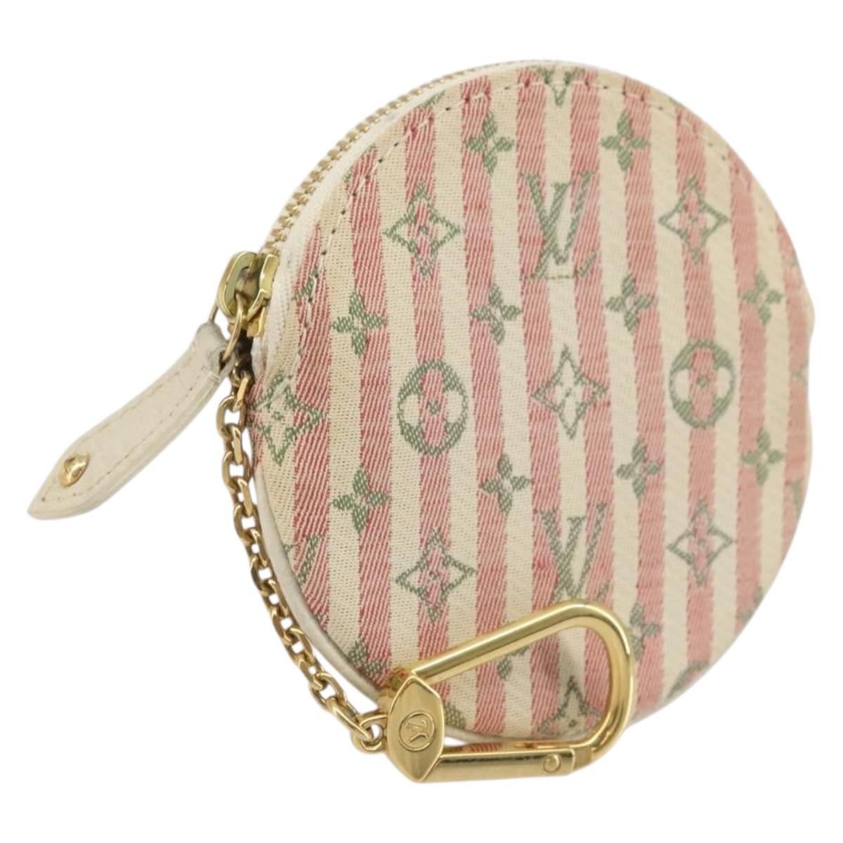 LOUIS VUITTON Mini Lin Croisette Porte Monnaie Ron Coin M95499 LV Auth YKZ1059A