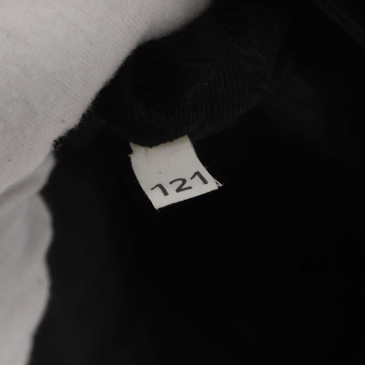 PRADA Shoulder Bag Nylon Black Silver Auth YKZ1095A