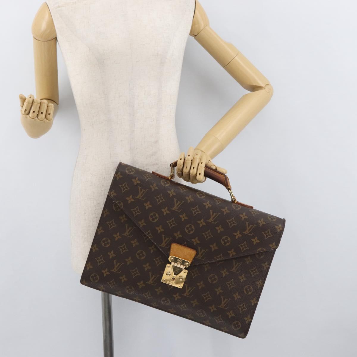 LOUIS VUITTON Monogram Serviette Conseiller Briefcase M53331 LV Auth YKZ1128