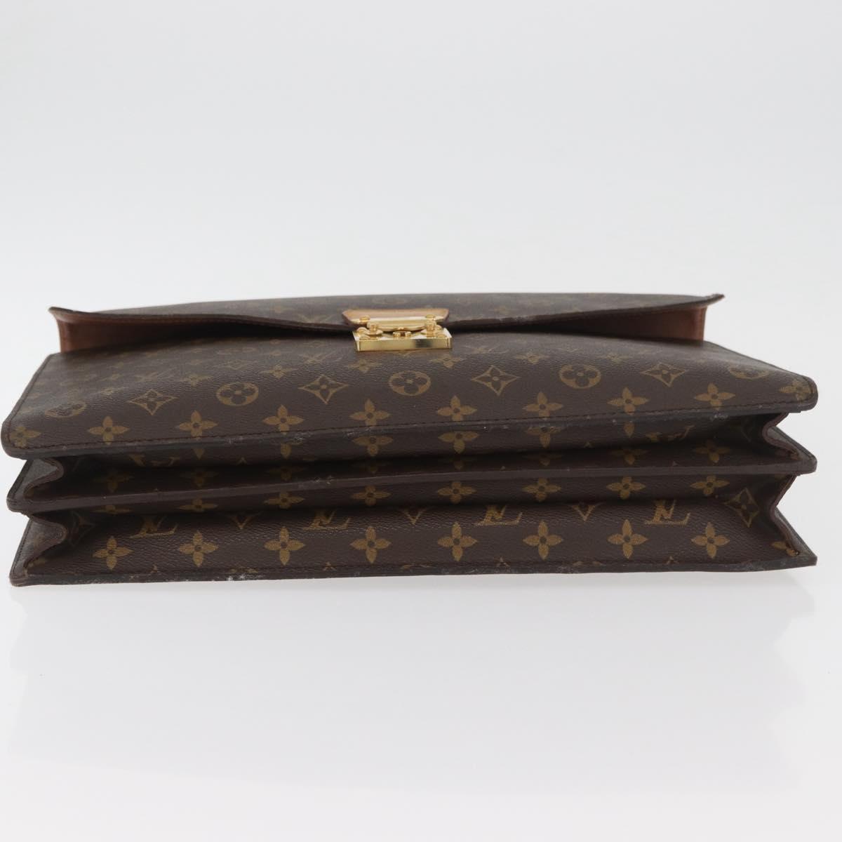 LOUIS VUITTON Monogram Serviette Conseiller Briefcase M53331 LV Auth YKZ1128