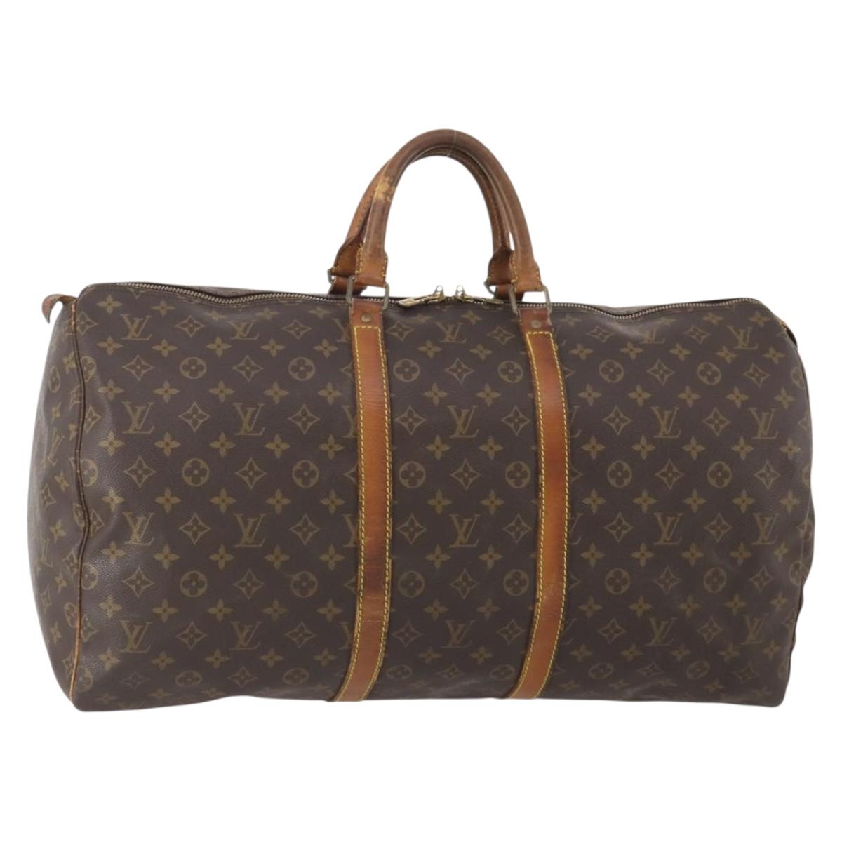 LOUIS VUITTON Monogram Keepall 45 Boston Bag M41428 LV Auth YKZ114