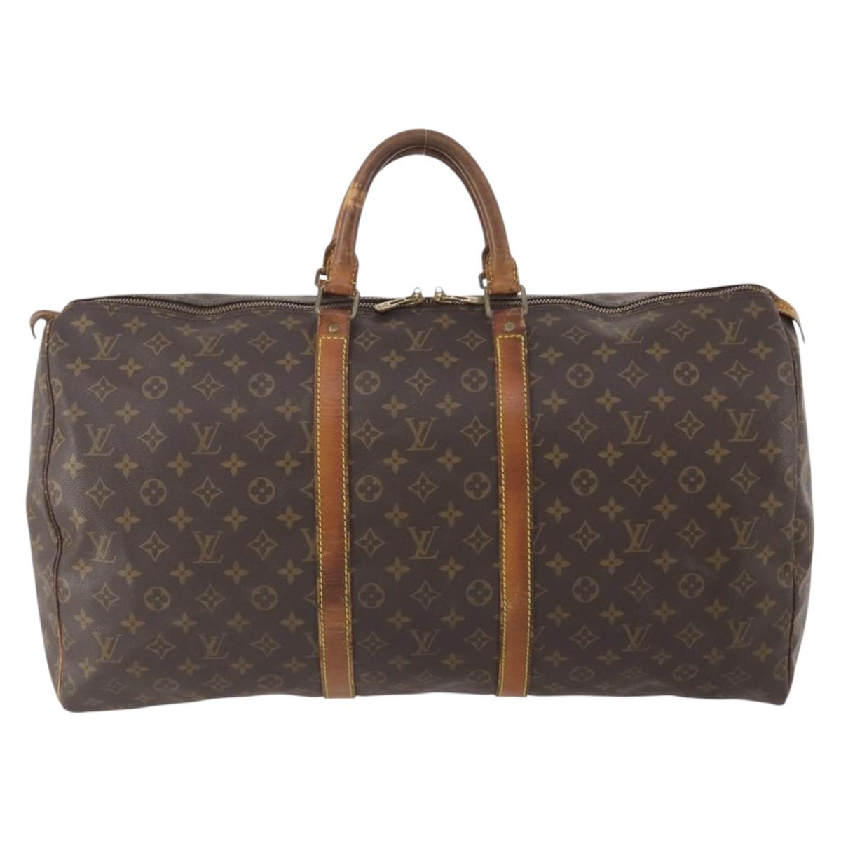 LOUIS VUITTON Monogram Keepall 45 Boston Bag M41428 LV Auth YKZ114