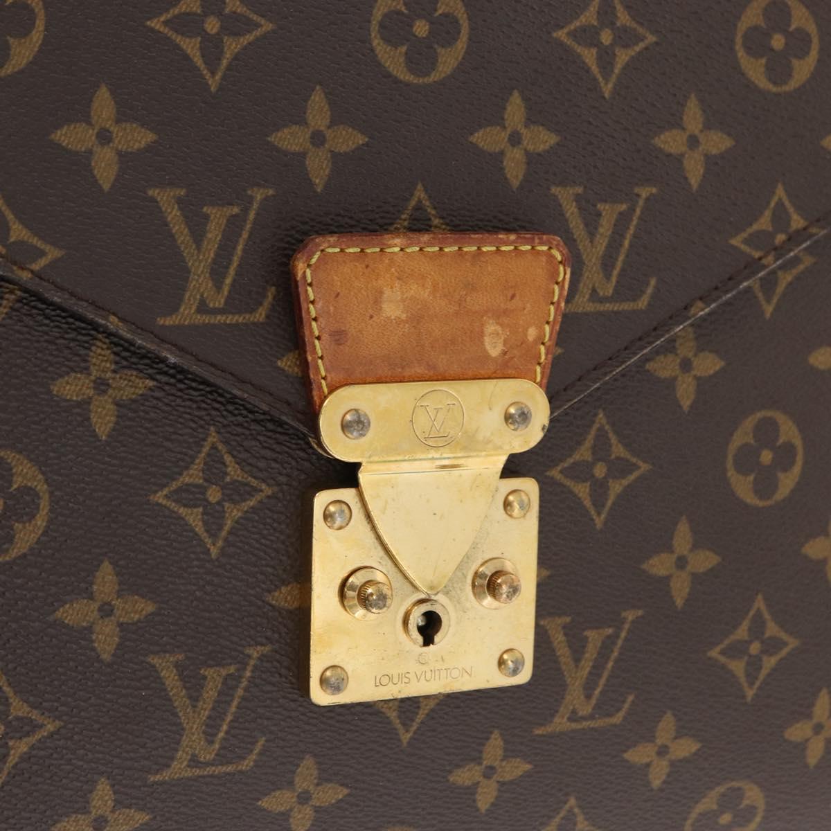 LOUIS VUITTON Monogram Serviette Conseiller Briefcase M53331 LV Auth YKZ118
