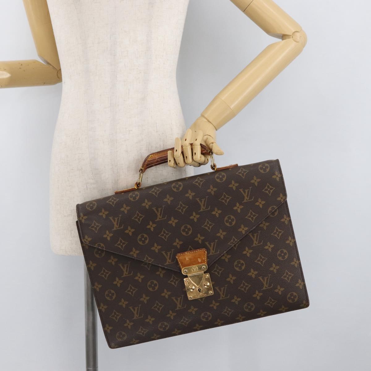 LOUIS VUITTON Monogram Serviette Conseiller Briefcase M53331 LV Auth YKZ118